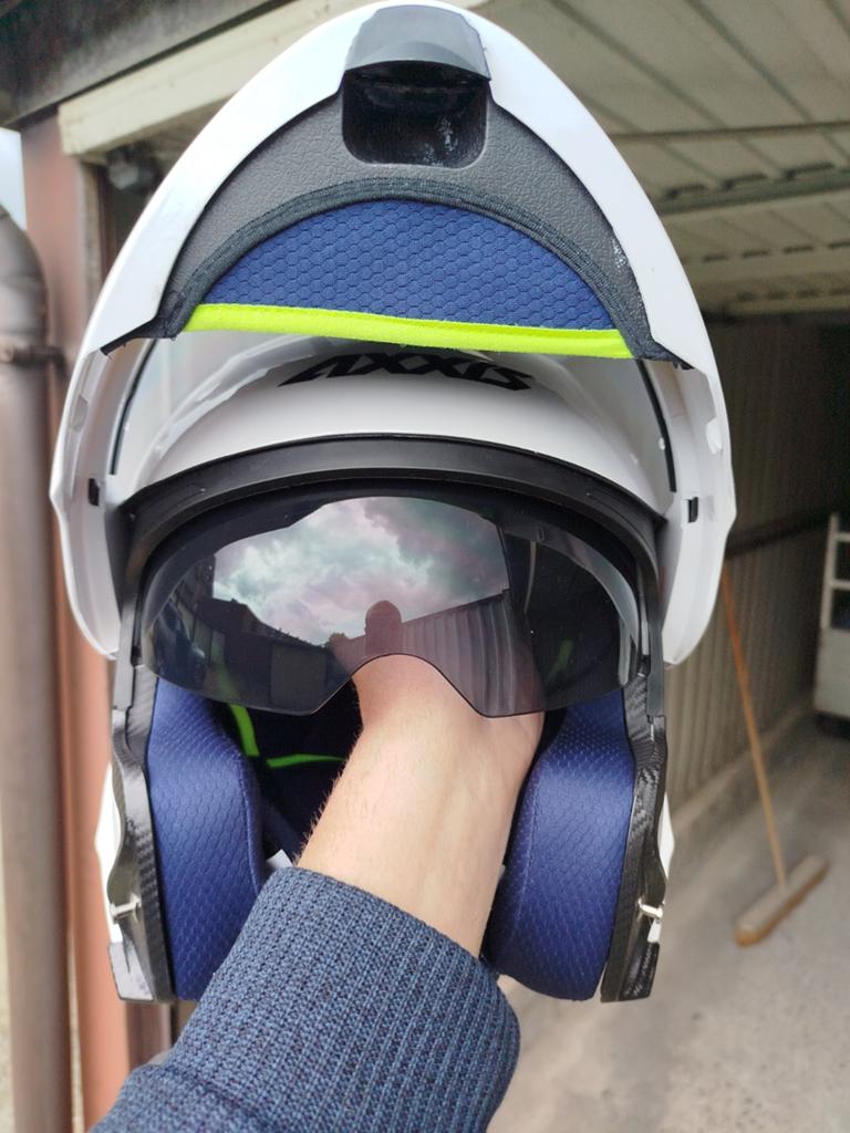 AXXIS systeemhelm/wit L(55/56), Ophalen, L, Systeemhelm