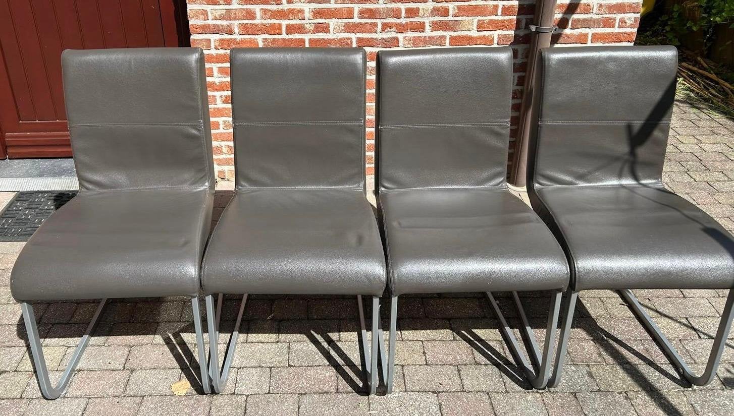 6 dining room chairs, Ophalen, Zo goed als nieuw, Grijs, Vijf, Zes of meer stoelen
