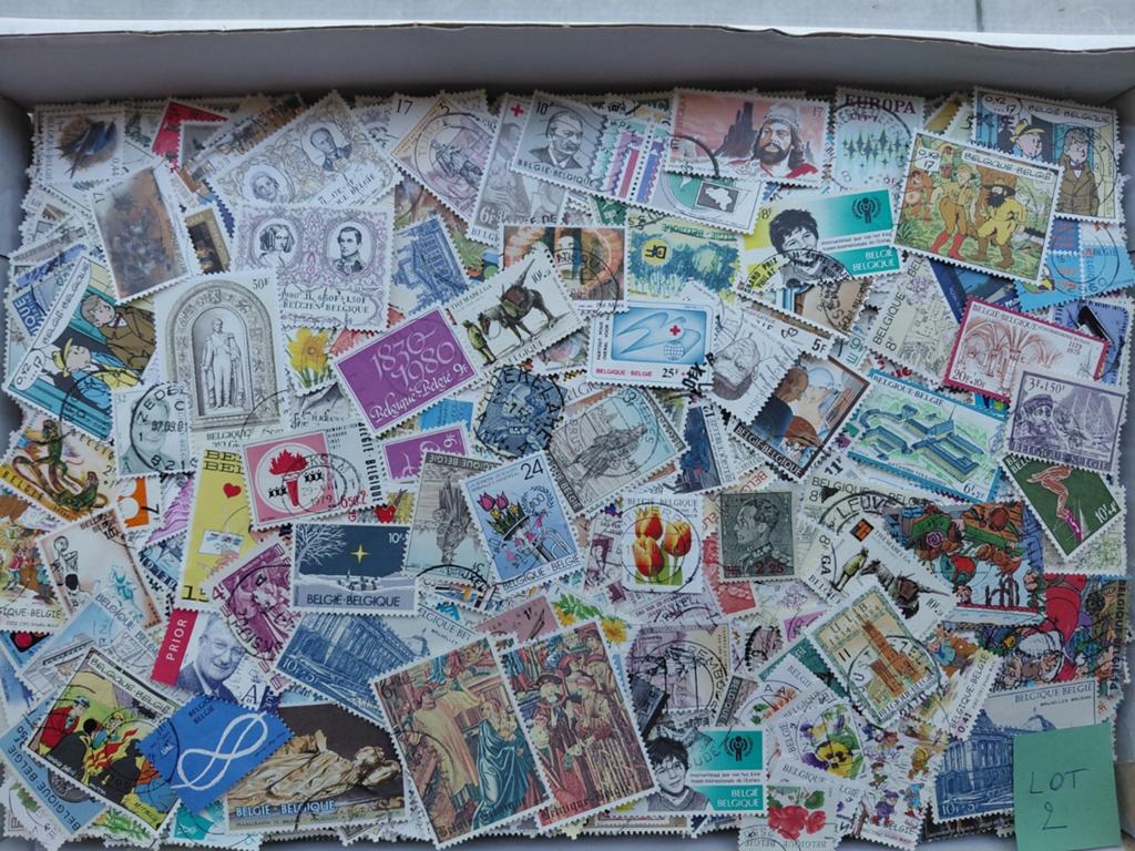 6000 gestempelde Belgische postzegels - lot 2, Postzegels en Munten, Ophalen of Verzenden