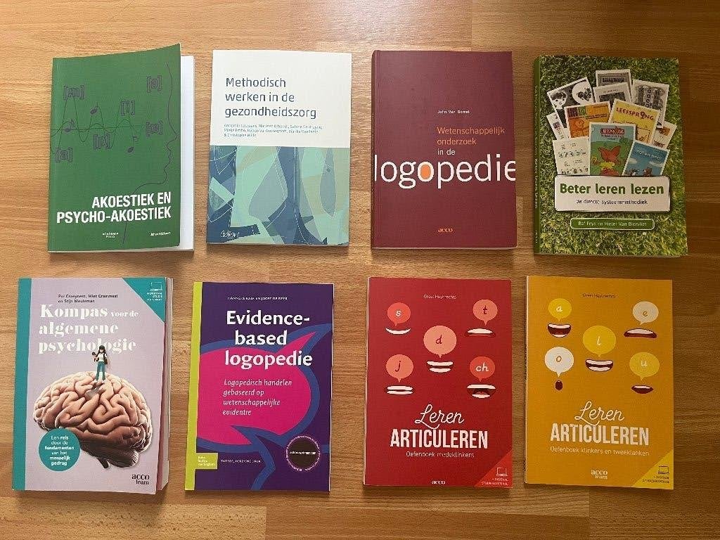Boekenset logopedie en audiologie, Enlèvement, Comme neuf, Enseignement supérieur professionnel, Diverse auteurs