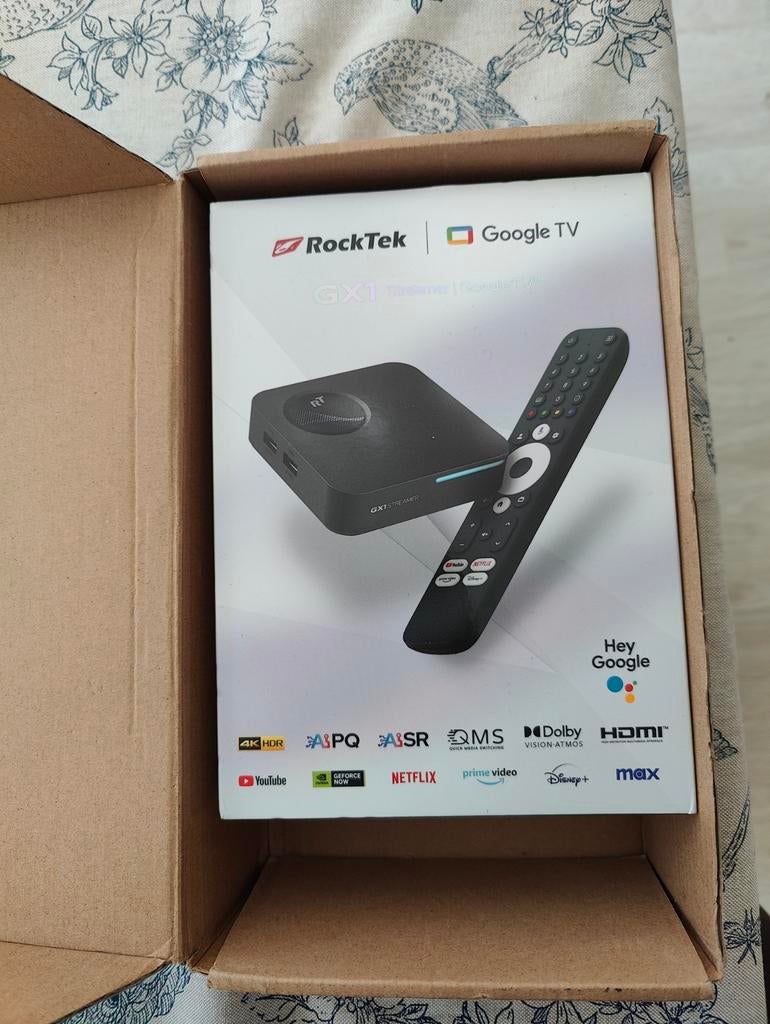 rocktek gx1 - Google TV streamer, Audio, Tv en Foto, Mediaspelers, Ophalen