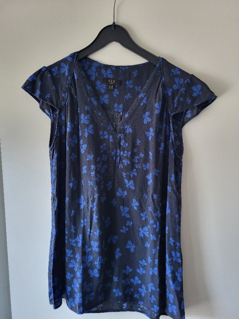 Bloesje Maison 1 2 3 maat 38, Kleding | Dames, Maat 38/40 (M), Blauw, Ophalen of Verzenden, Maison 1 2 3