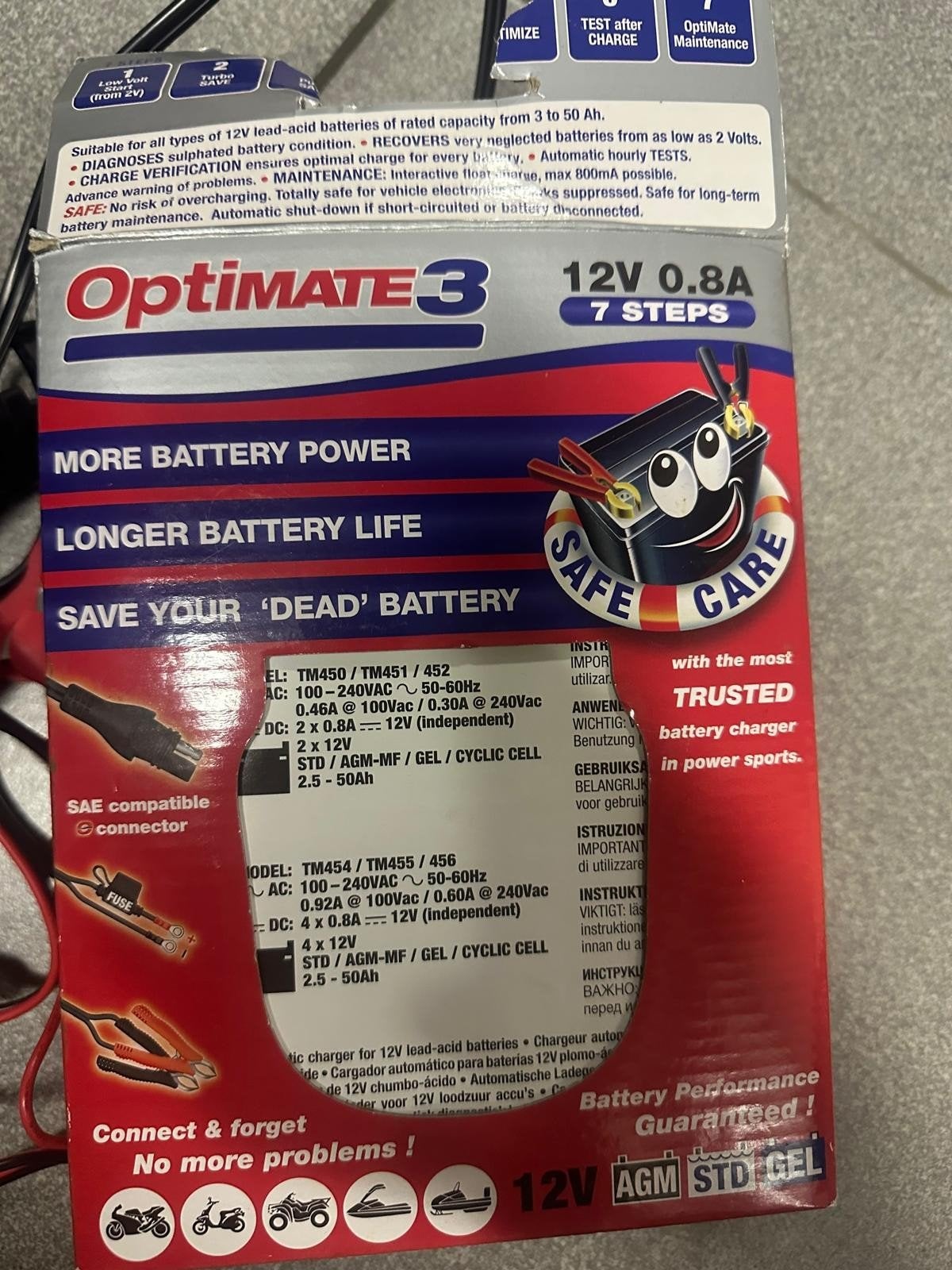 Chargeur de batterie, Enlèvement