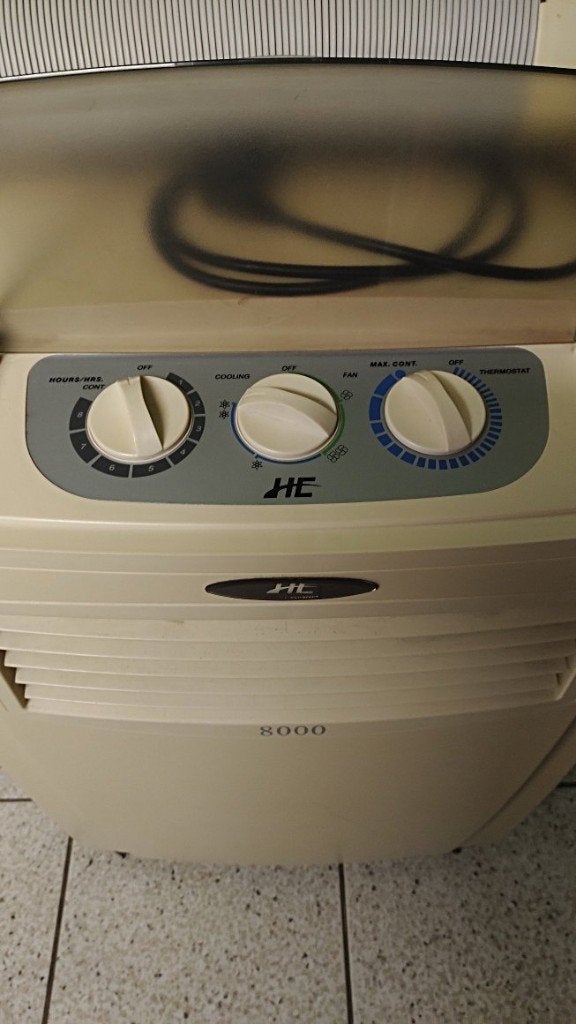 Mobiele airco HC 8000, Ophalen, Gebruikt, Minder dan 60 m³, 2 snelheden