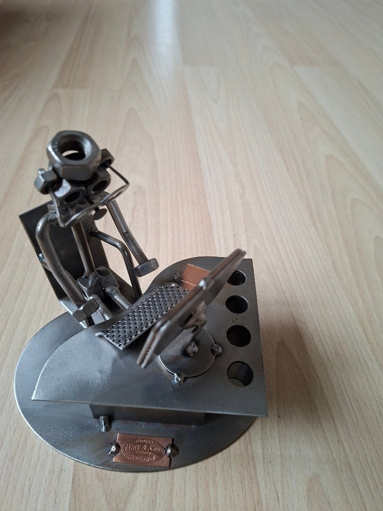 Hinz & Kunst Beeldje – Computermannetje met Pennenhouder, Ophalen of Verzenden