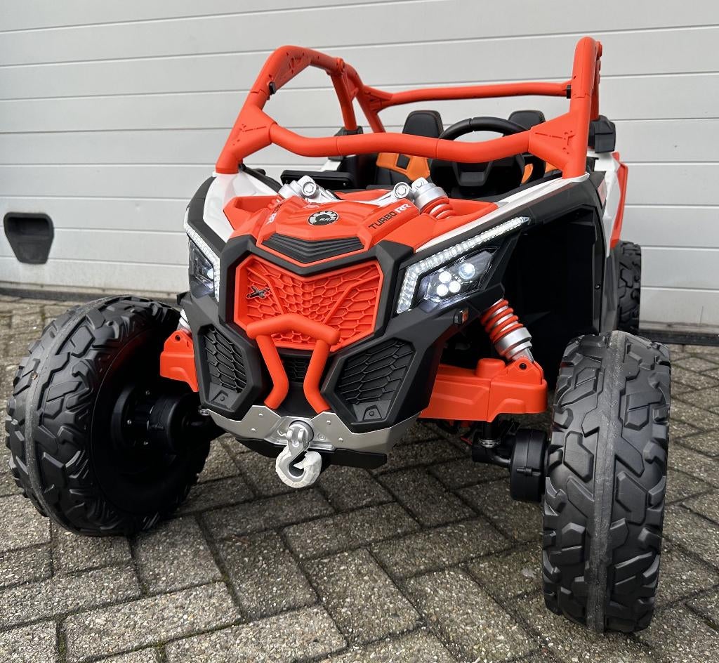 CAN-AM Maverick buggy 24V 2 pers Oranje - RC - MP4 Touch NI, Ophalen of Verzenden, Nieuw, Overige typen