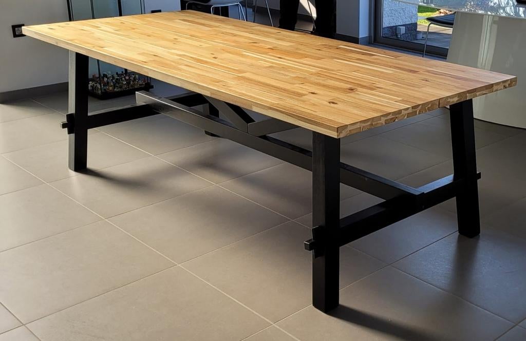 Tafel Ikea Skogsta, Huis en Inrichting, Tafels | Eettafels, Ophalen