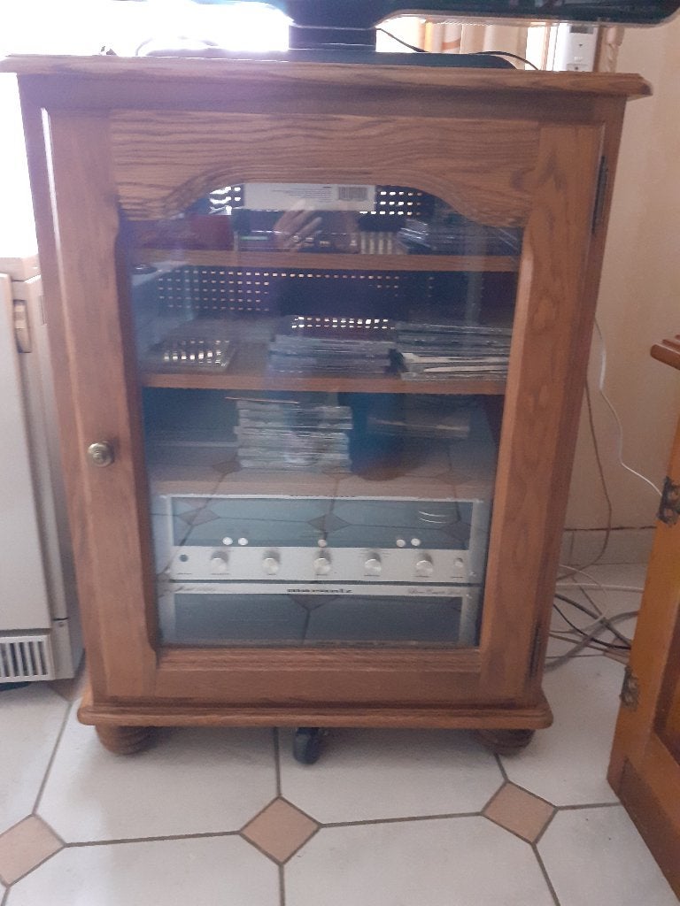 Meuble TV et HiFi, Ophalen, Zo goed als nieuw, Eikenhout