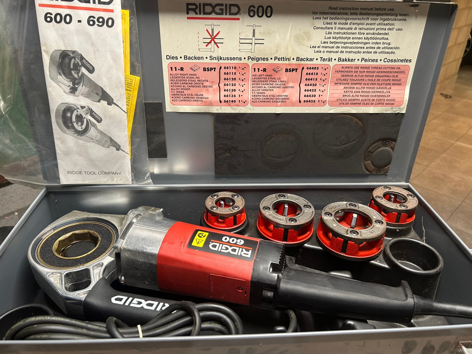 RIDGID 600 draad snij gereedschap, Ophalen, Zo goed als nieuw, Ridgid