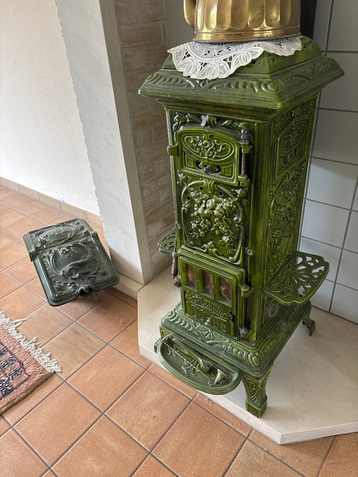 Poêle, Maison & Meubles, Poêles, Autres carburants, Poêle à charbon, Enlèvement, Utilisé
