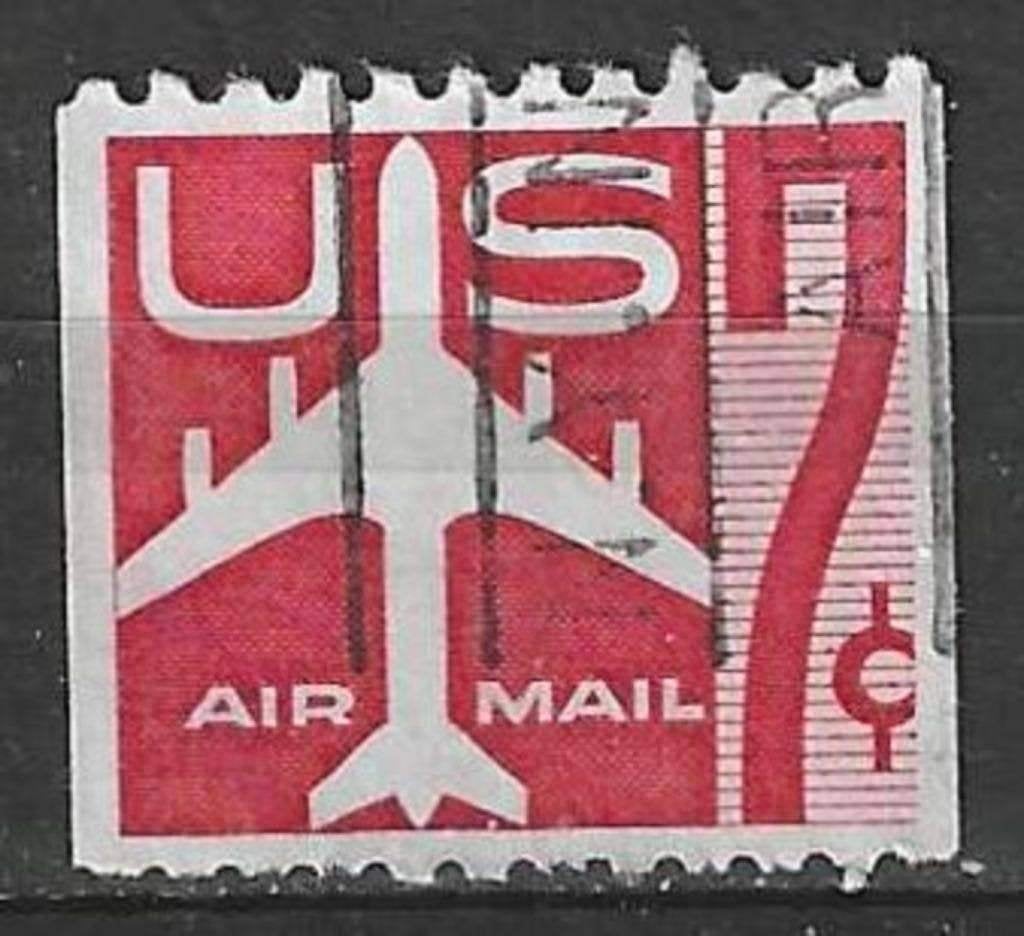 USA 1958/1960 - Yvert 51PA H - Getekend vliegtuig (ST), Verzenden, Gestempeld