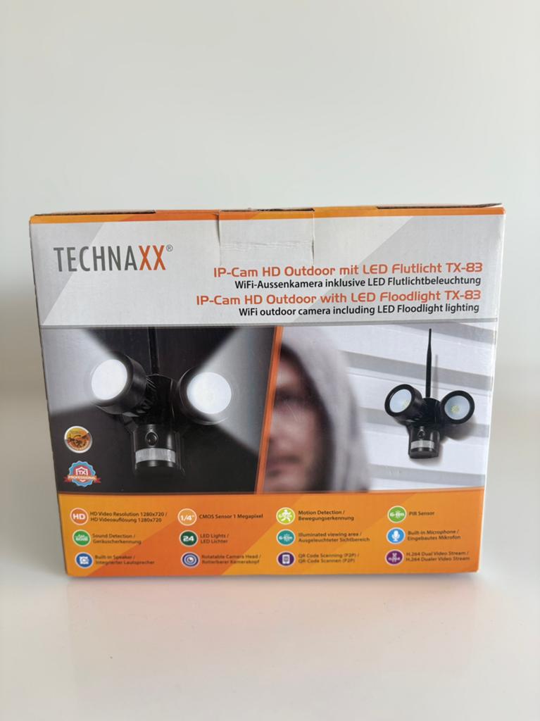 Caméra de sécurité IP Technaxx TX-83, TV, Hi-fi & Vidéo, Caméras de surveillance, Enlèvement, Comme neuf