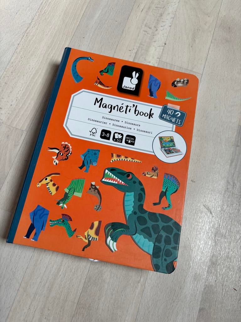 Janod magnetische puzzel dino, Ophalen, Zo goed als nieuw