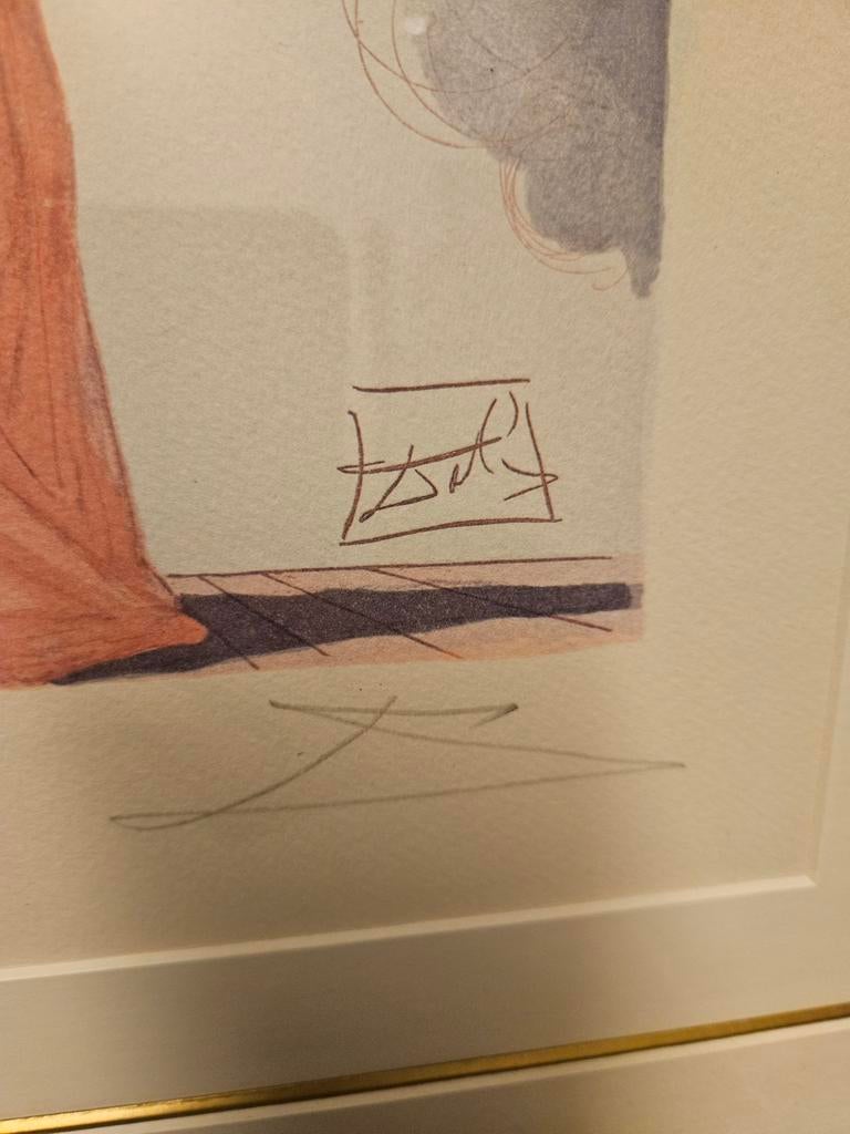 Gesigneerde ets Salvador Dali, Ophalen