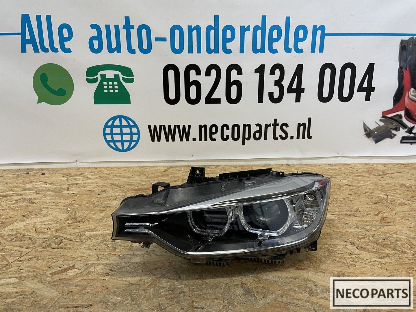 F30 F31 XENON LED KOPLAMP LINKS COMPLEET 63117259525, Gebruikt, -, -, Ophalen of Verzenden