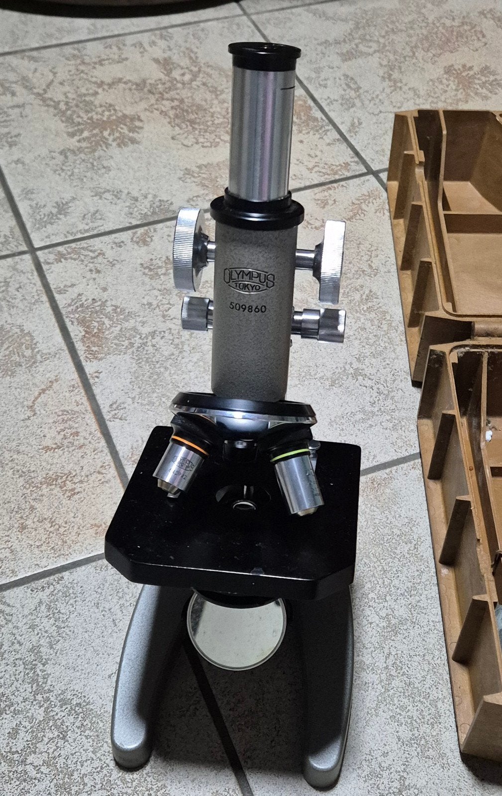 microscoop olympus (509860), Audio, Tv en Foto, Optische apparatuur | Microscopen, Ophalen, Gebruikt, Biologische microscoop