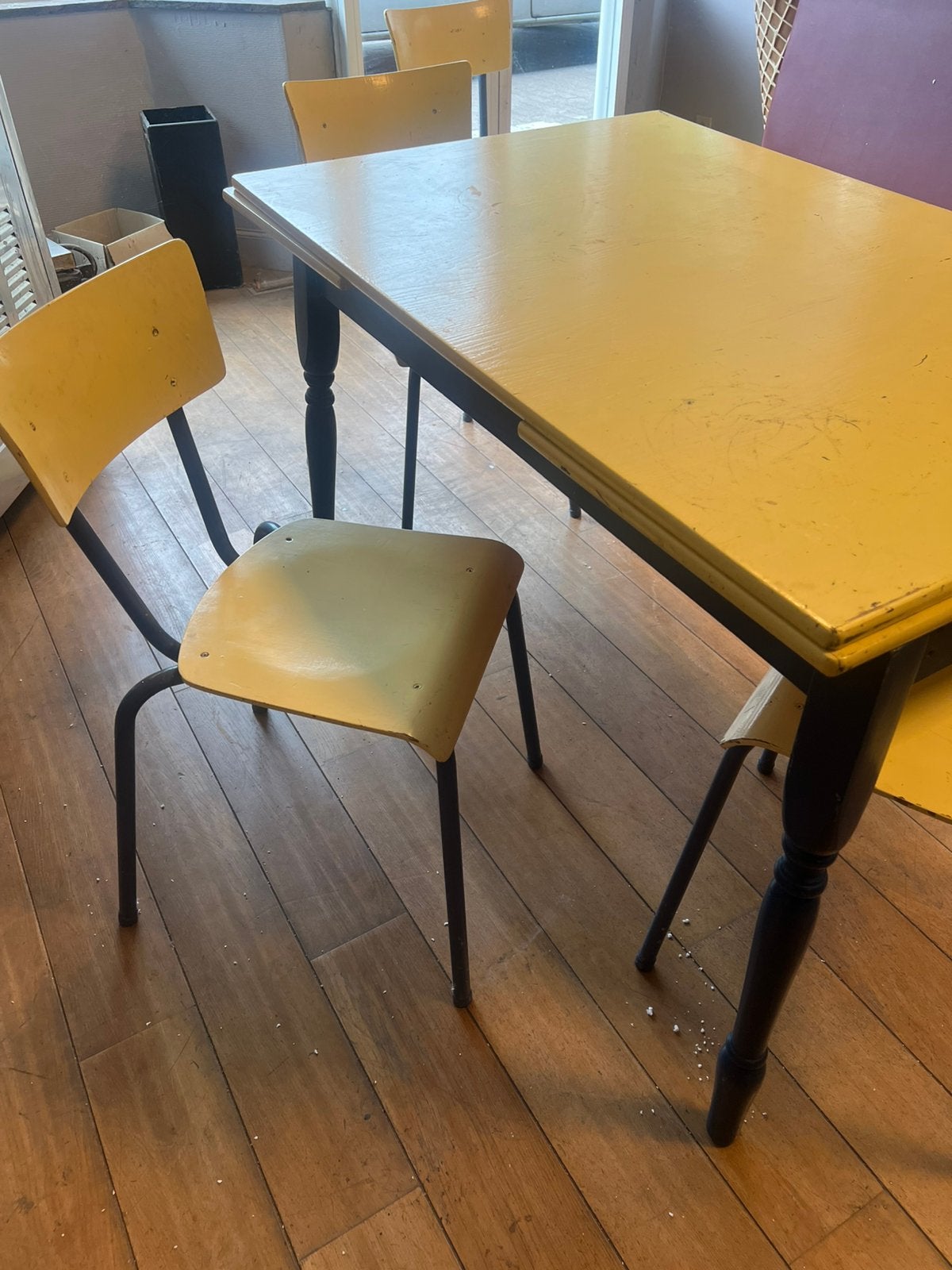 tafel met 10 passende stoelen, Huis en Inrichting, Ophalen, Zo goed als nieuw