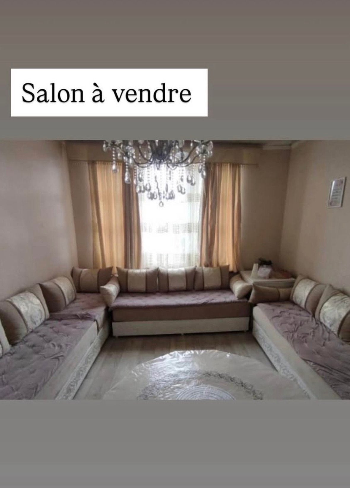 Salon marocain complet comme neuf, Ophalen, Nieuw