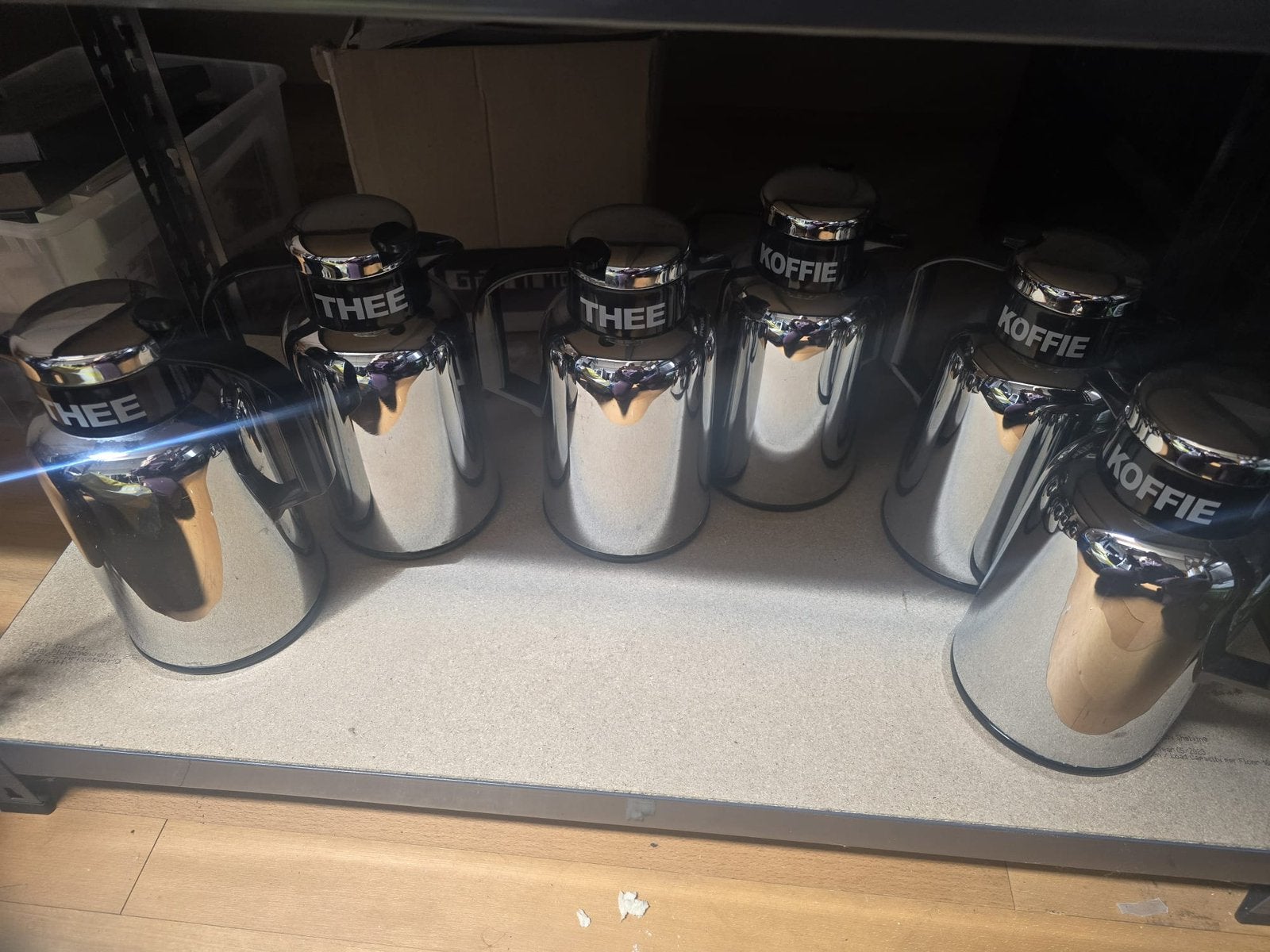 Set van 6 koffie- en theekannen, Ophalen, Zo goed als nieuw
