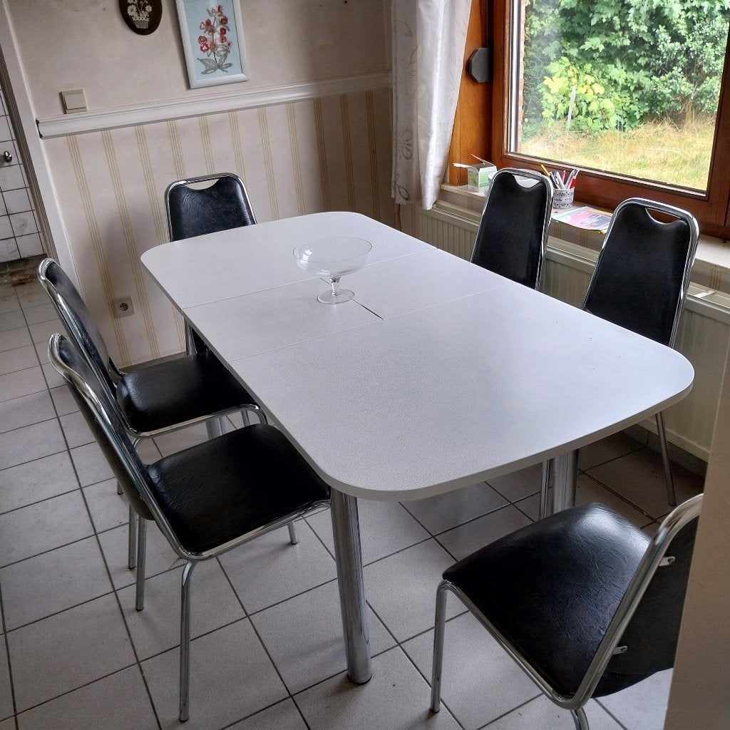 Tafel met 6 stoelen, Huis en Inrichting, Tafels | Eettafels, Ophalen
