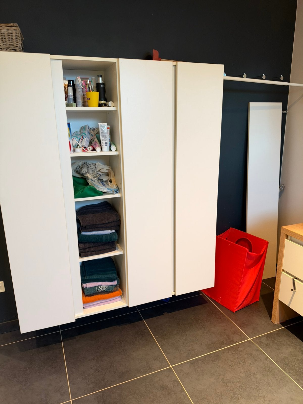 Badkamerkast 140x160x35 (BxHxD), Huis en Inrichting, Ophalen, (Half)hoge kast, Gebruikt, 100 tot 150 cm
