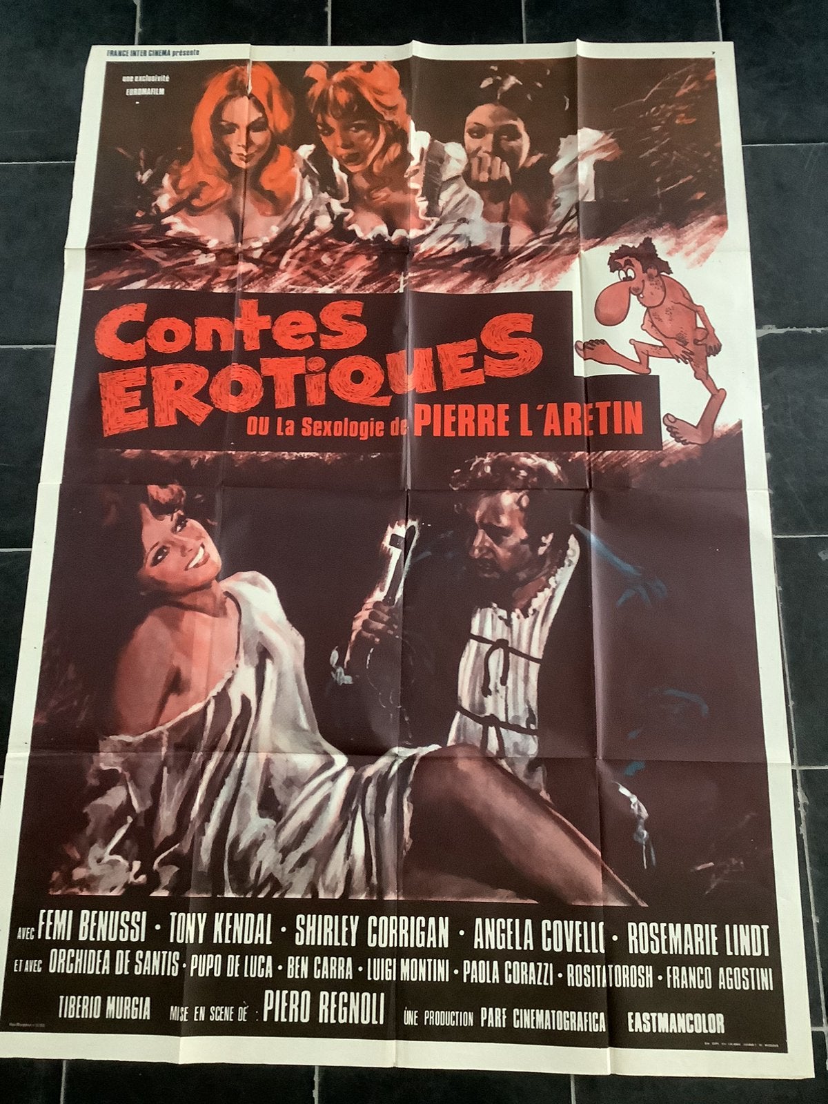 CONTES EROTIQUE  filmposter  120-160 cm, Ophalen of Verzenden, Zo goed als nieuw