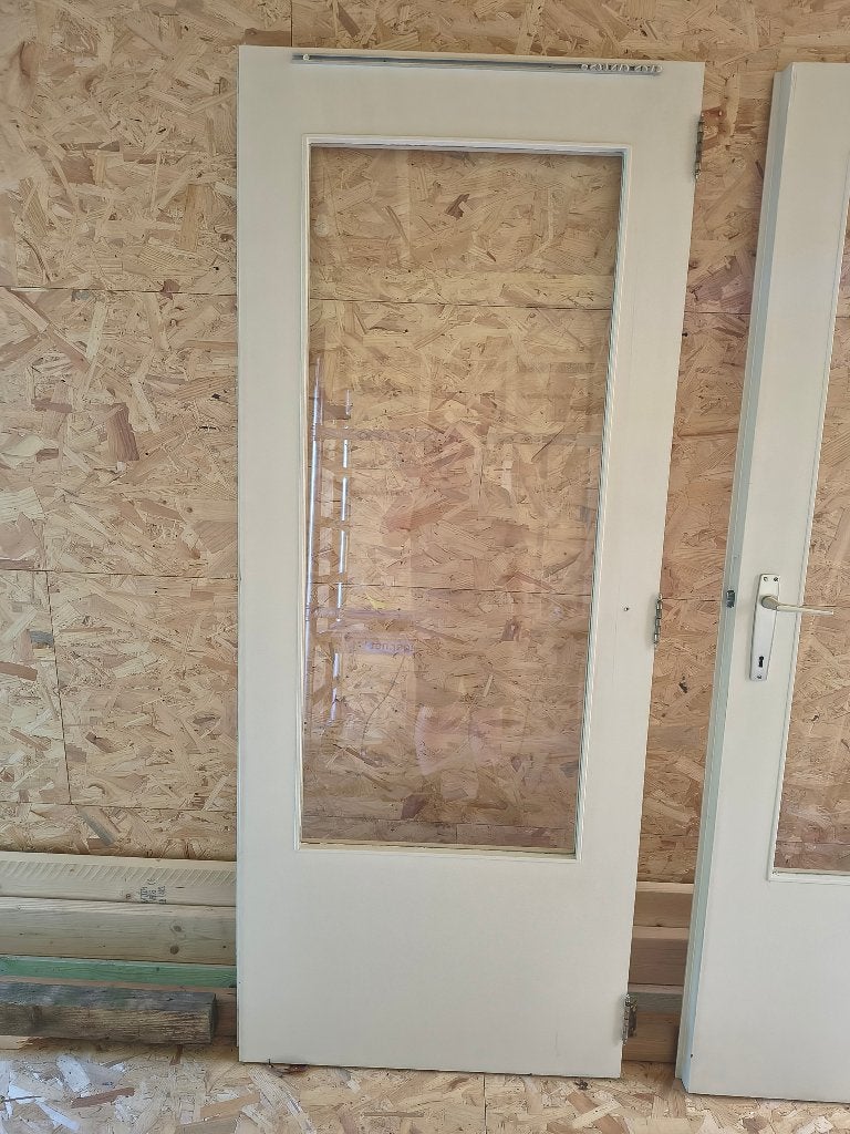 Gratis dubbele binnendeur breed: 2 x 83 hoog 201 cm, Ophalen, Glas, Binnendeur