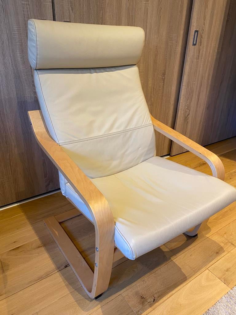 Fauteuil van berkenhout, Ophalen, Zo goed als nieuw