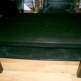table basse de salon noire, Moins de 50 cm, 50 à 100 cm, Enlèvement, Utilisé