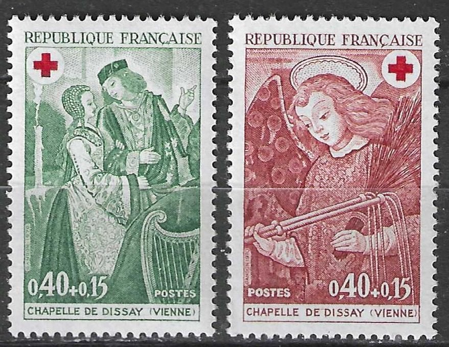 Frankrijk 1951 - Yvert 1661-1662 - Het Rode Kruis (PF), Verzenden, Postfris