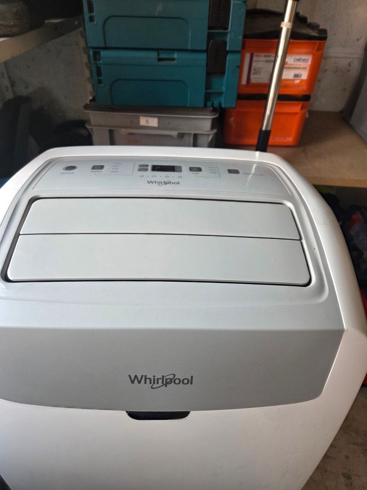 Whirlpool mobiele airco PACW12HP, Ophalen, Koelen en Ontvochtigen, Timer, 3 snelheden of meer