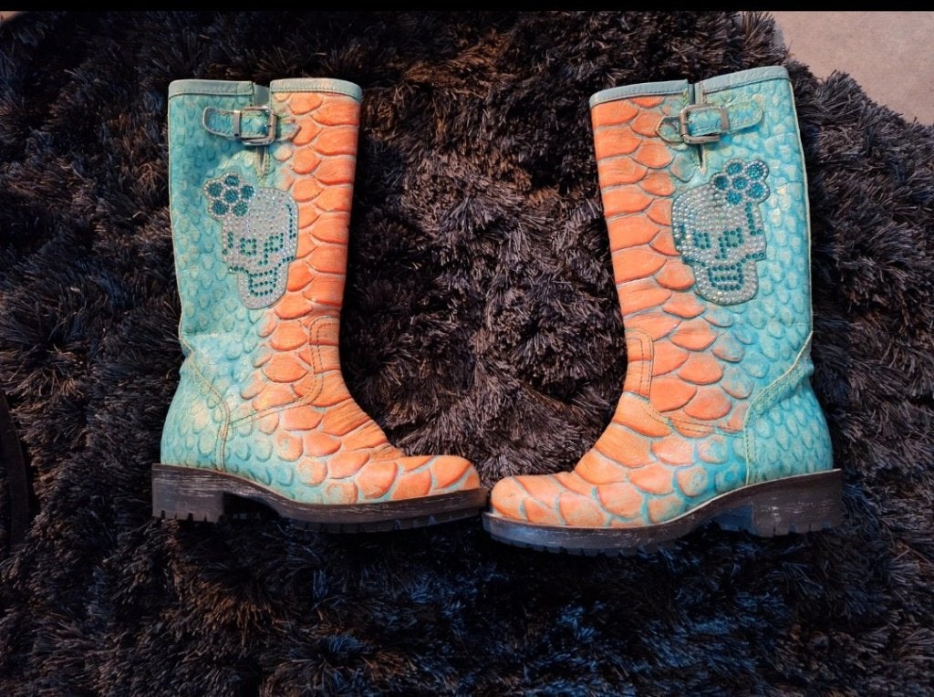 Superbes bottes en cuir avec strass Amaranti pointure 37., Enlèvement ou Envoi, Comme neuf, AMARANTI, Bottes hautes