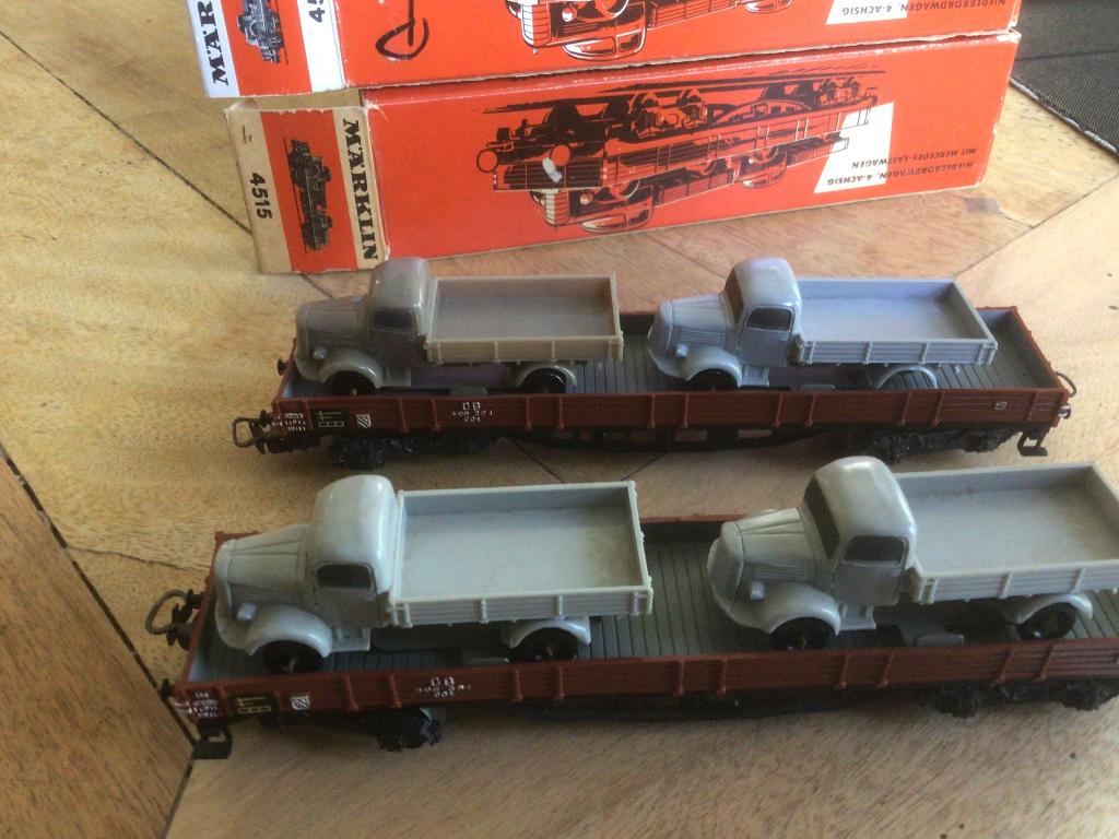 marklin transportwagens 4515, twee stuks in ovp, Enlèvement ou Envoi, Courant alternatif, Wagon, Utilisé