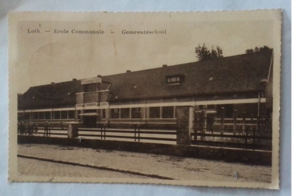 Lot ( Beersel ) Loth école communale - gemeenteschool, Verzamelen, Verzenden, 1920 tot 1940, Gelopen, Vlaams-Brabant