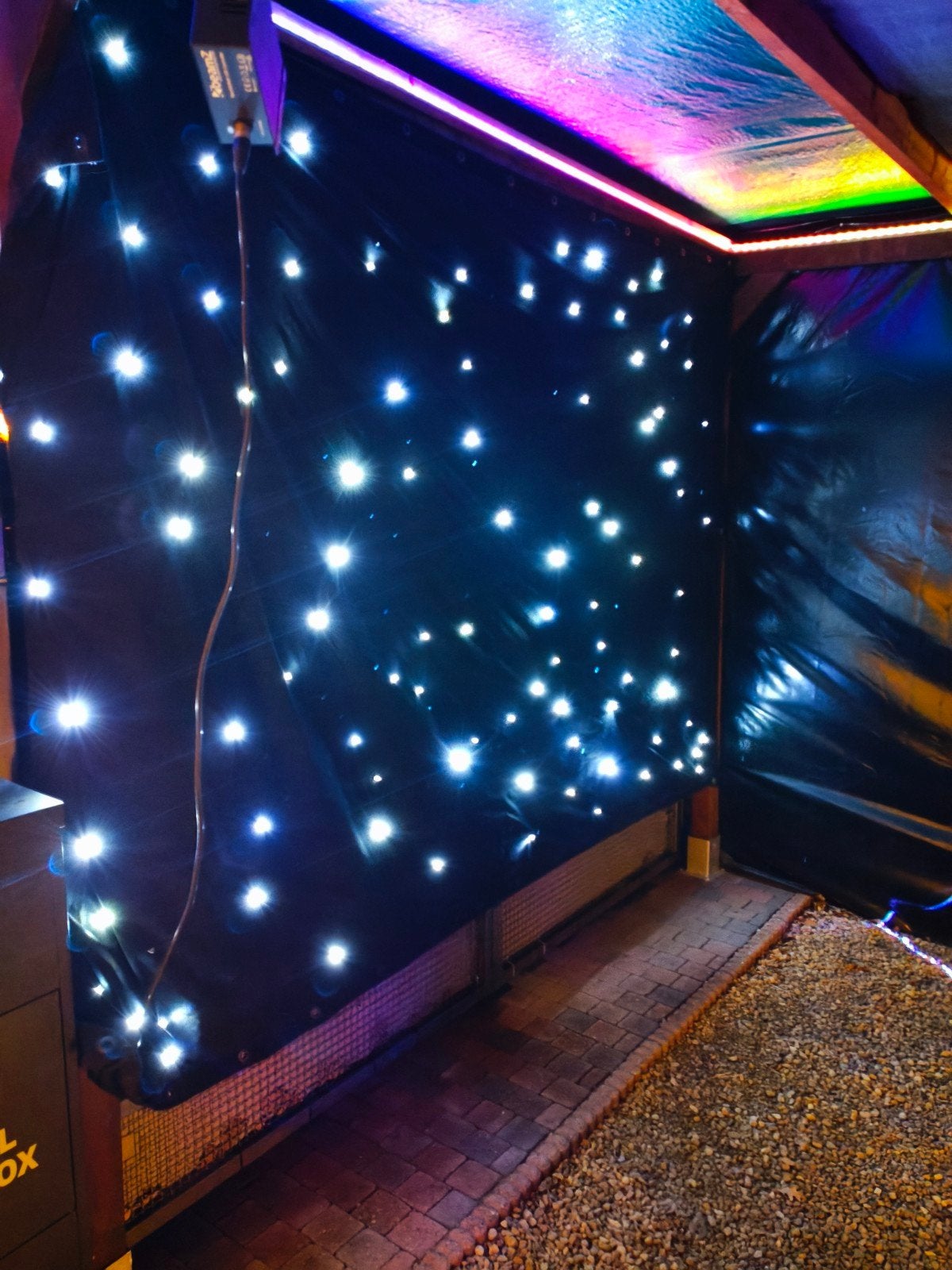 BeamZ Stardrape Sparklewall LED96 Coolwhite 3x2m controller, Ophalen of Verzenden, Zo goed als nieuw, Geluidgestuurd