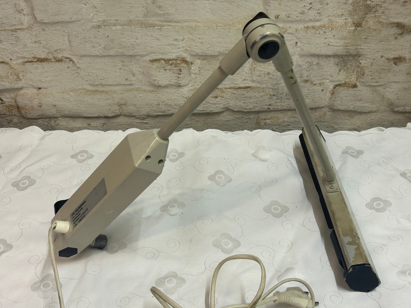 ITC Swiss/Vintage gearticuleerde professionele werkbanklamp, Ophalen, Zo goed als nieuw, Metaal, Vintage