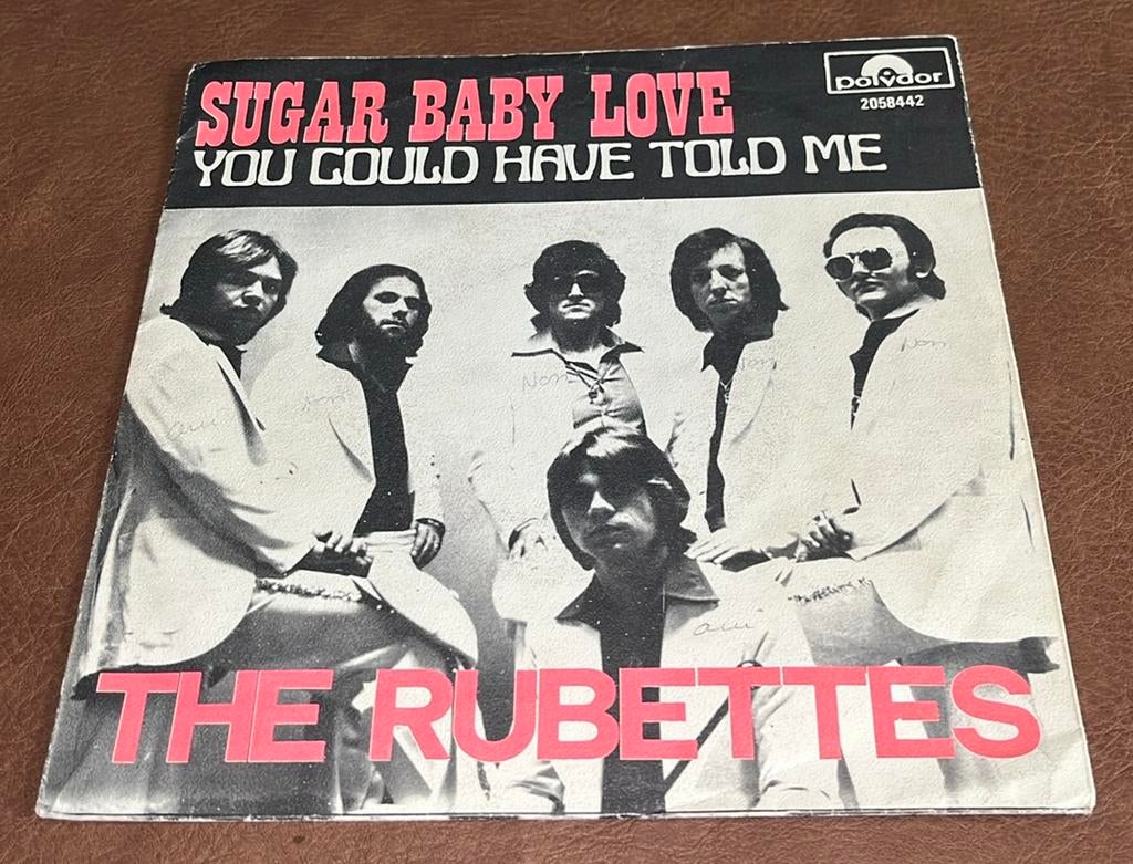 The Rubettes ‎– Sugar Baby Love - 7” vinyl single - BE, Enlèvement ou Envoi, Utilisé