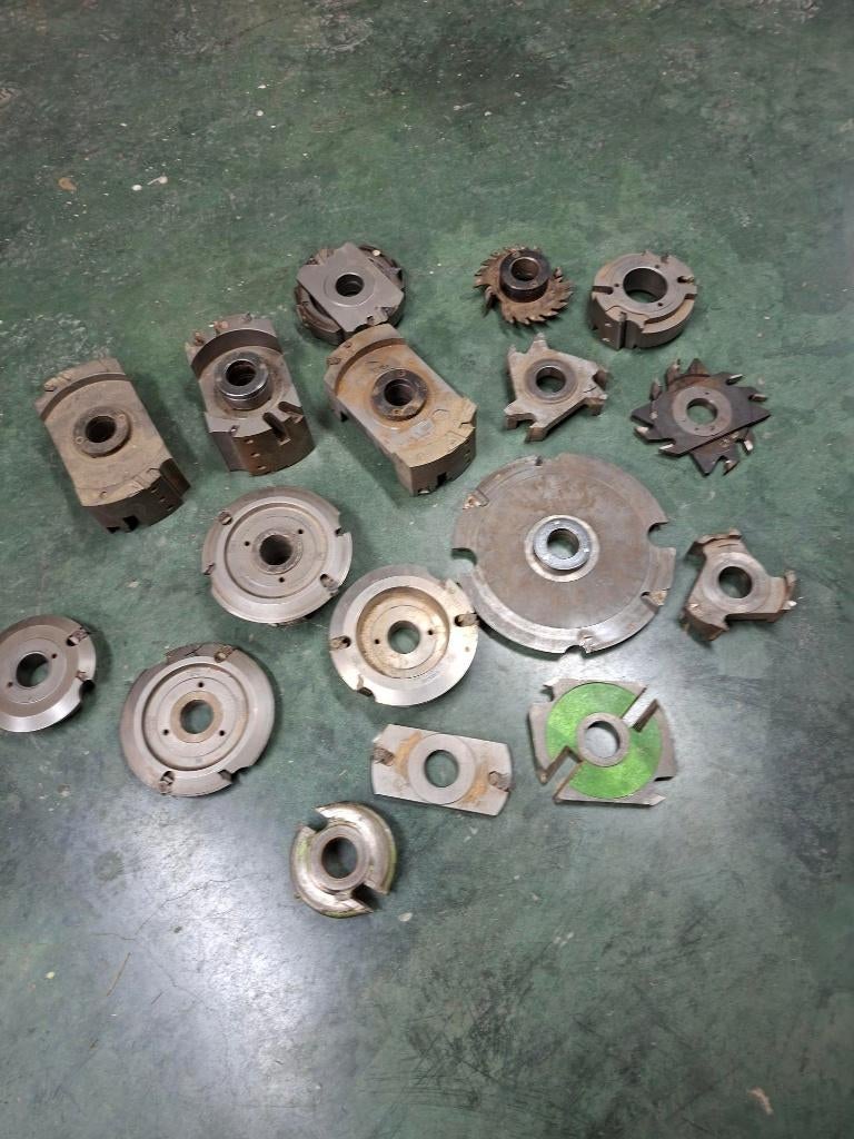 Raamfrezen LEITZ en enkele andere asgat 40mm., Ophalen, Gebruikt