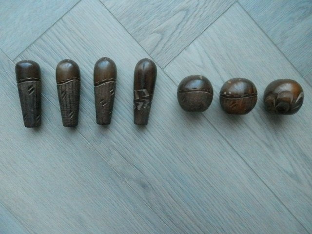 Pommeau de vitesse en bois de style hawaïen,accessoire rétro, Enlèvement, Neuf