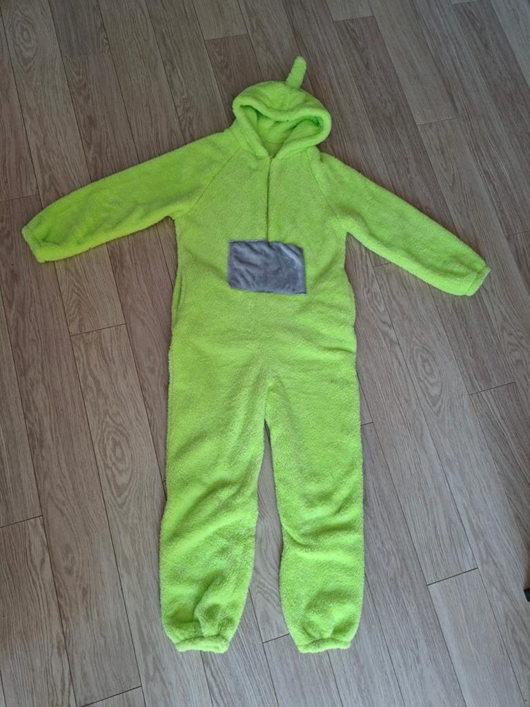 Geel verkleedpak XL met handige rits in nieuwstaat, Ophalen, Maat 56/58 (XL)