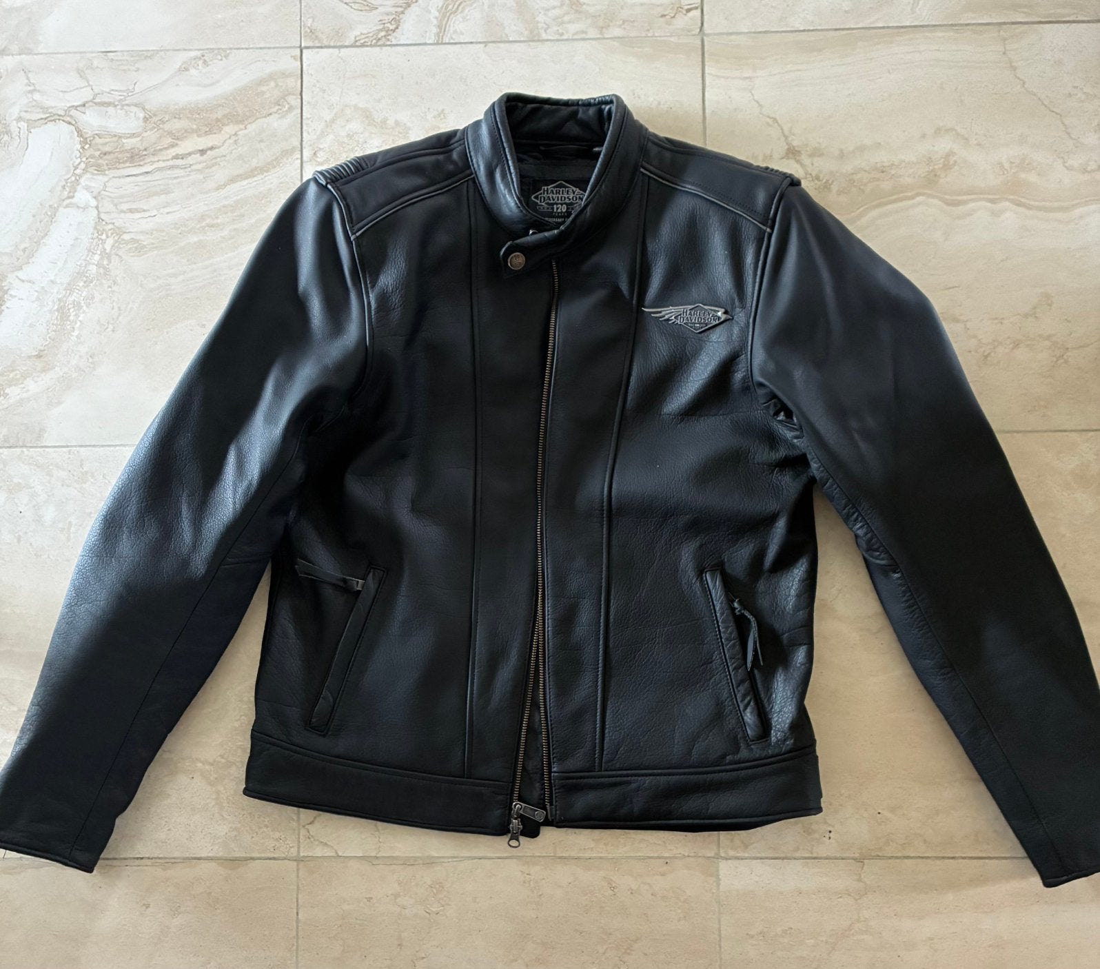 Harley Davidson lederen moto vest maat M  regular, Motoren, Ophalen, Nieuw zonder kaartje, Heren, Jas | leer