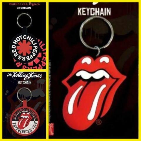 Rolling Stones sleutelhangers Nirvana Queen Metallica Marley, Verzamelen, Ophalen of Verzenden, Nieuw, Overige typen