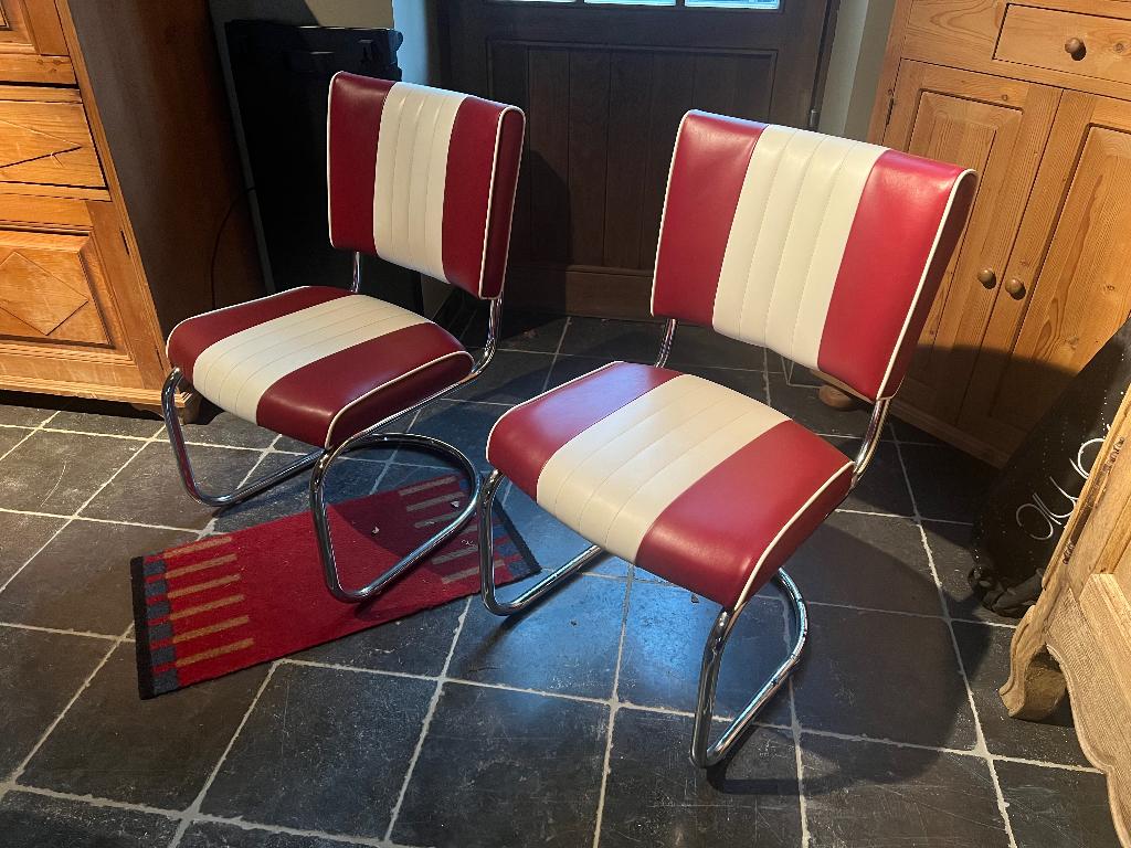 Bel Air stoel, Ophalen, Gebruikt, Rood, Twee
