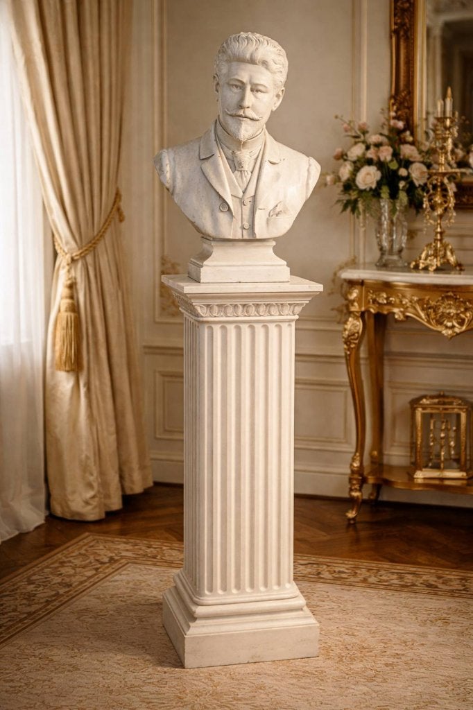 Borstbeeld Italiaanse componist Arturo Toscanini., Gips, Buste, Homme, Enlèvement