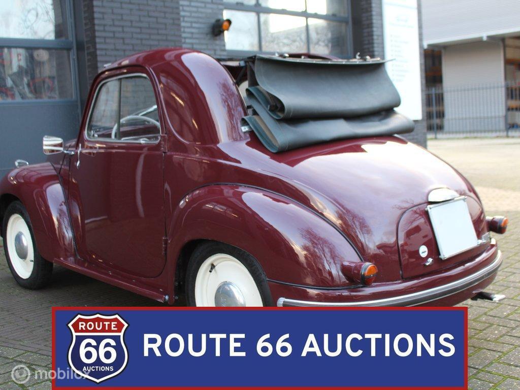 Fiat 500c Topolino | 1955 | Route 66 Auctions, Autos, Achat, Entreprise, Boîte manuelle, Autre carrosserie
