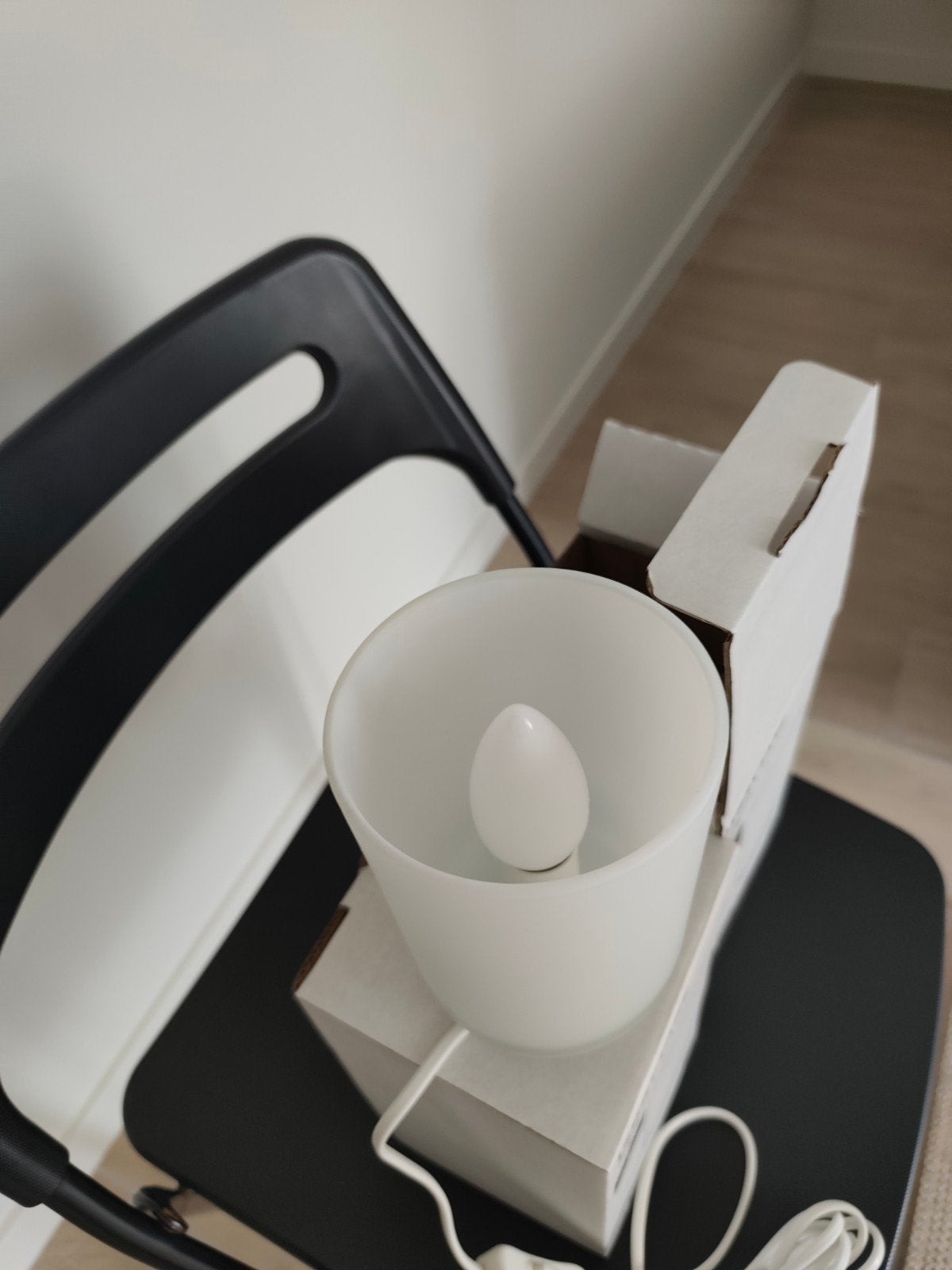 2x IKEA ISBRYTARE tafellampen met doos (mat glas), Ophalen, Zo goed als nieuw, Glas, IKEA
