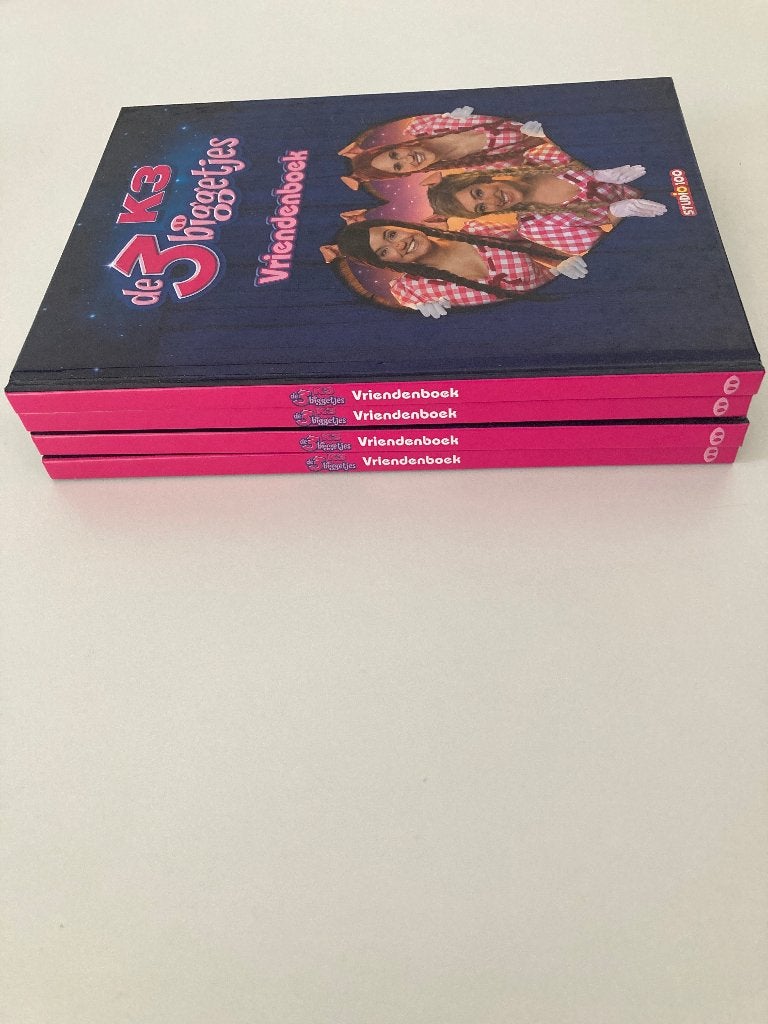 K3 de 3 biggetjes vriendenboeken 4 stuks NIEUW, Ophalen, Nieuw