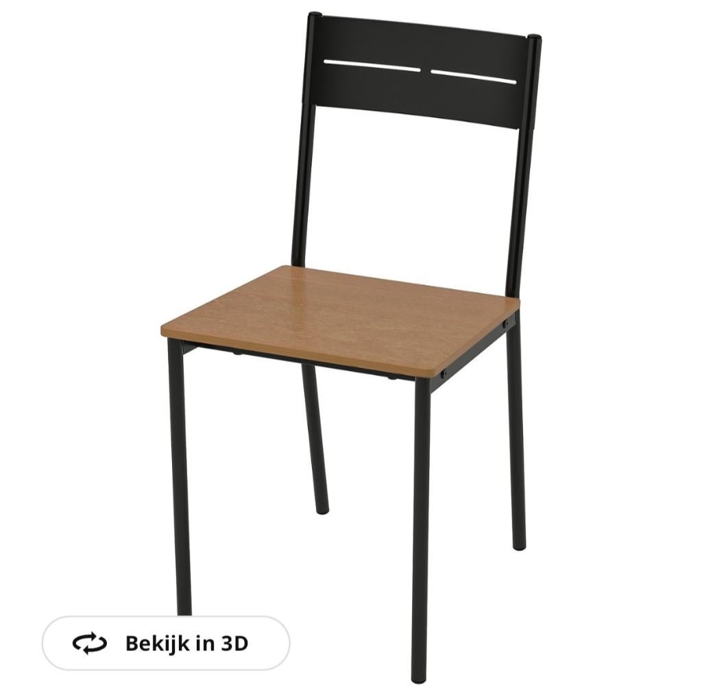 4x Ikea sandsberg eetkamerstoelen voor €50, Comme neuf, Enlèvement, Bois, Modern