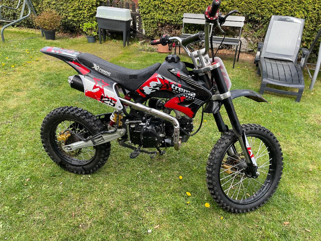 Crossmotor Xtreme 125cc pitbike, Ophalen, Zo goed als nieuw, 125 cc, Pitbike