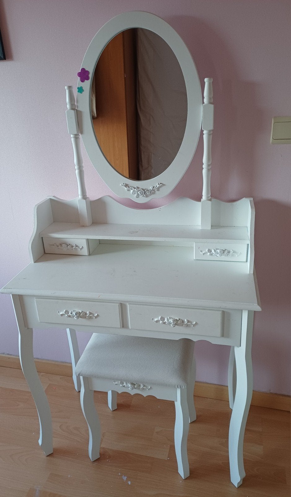 make-up tafel met bankje, Huis en Inrichting, Tafels | Kaptafels, Ophalen